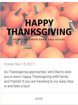 happy thanksgiving google post