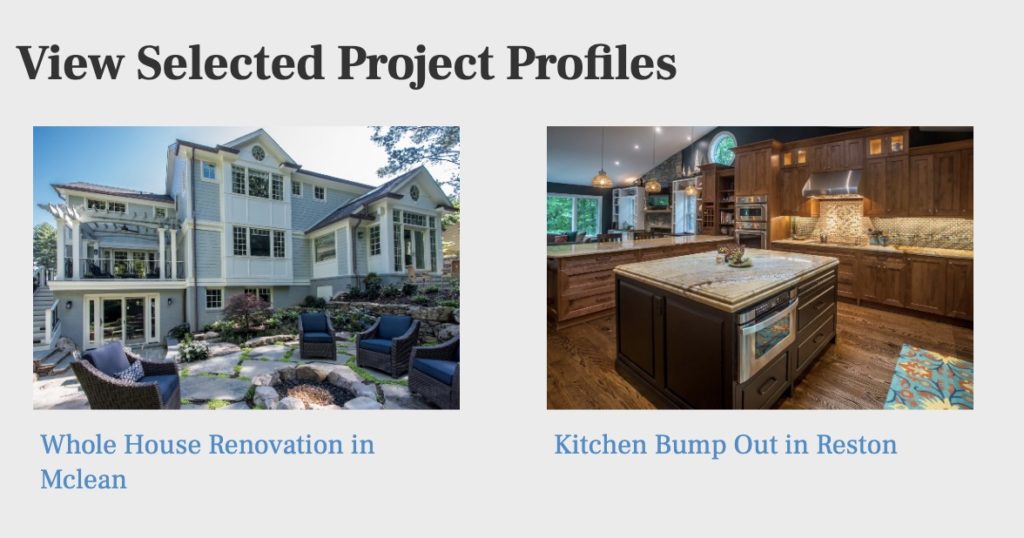 project gallery on home remodeling contractor