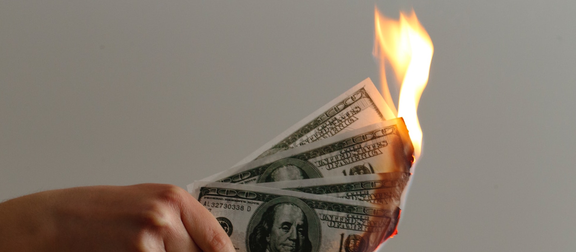 money burning marketing budget