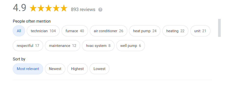 Google My Business Reviews