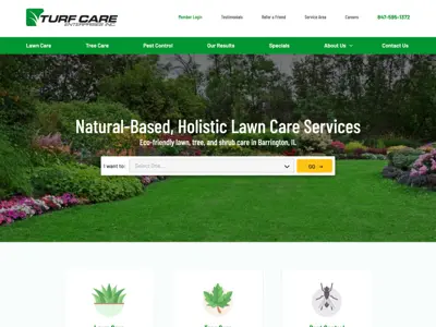 Turf Care Enterprise Homepage Redesign