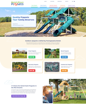 amish direct playsets website